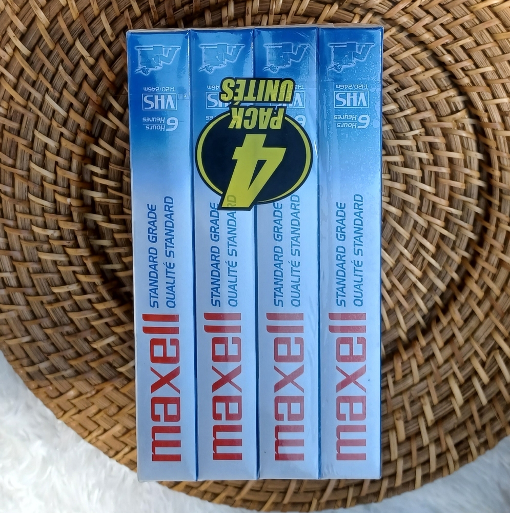 Sealed in package for VHS blank tapes